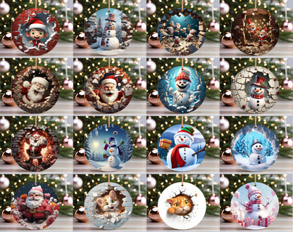 240+ Cartoon Christmas Ornament Bundle, PNG Sublimation, Christmas Decor Accents Bundle, Christmas Ornaments, Christmas PNG Digital Download