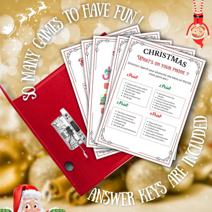 50+ Christmas Games Bundle, Christmas Party Games, School Christmas Game, Christmas Games Printable, Office Christmas, Family Christmas Game