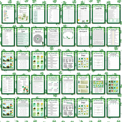 St Patrick's Day Games | St Patricks Games | St Patty's Day Game | St Patricks Party Games | Printable St Patricks Games Kids Teens Adults