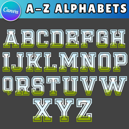 Doodle Alphabet Canva Template | Transparent Hand-Drawn Letters | Editable Font Design | Digital Collage & Printables | Instant Download