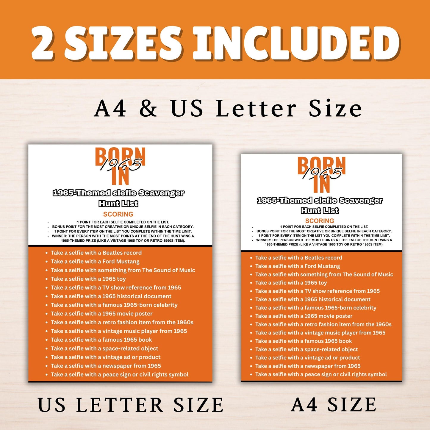 60th Birthday Games Bundle | Born in 1965 Party Games | Fun & Nostalgic Printable Games | 40+ Activities for Adults | Games and Trivia | PDF