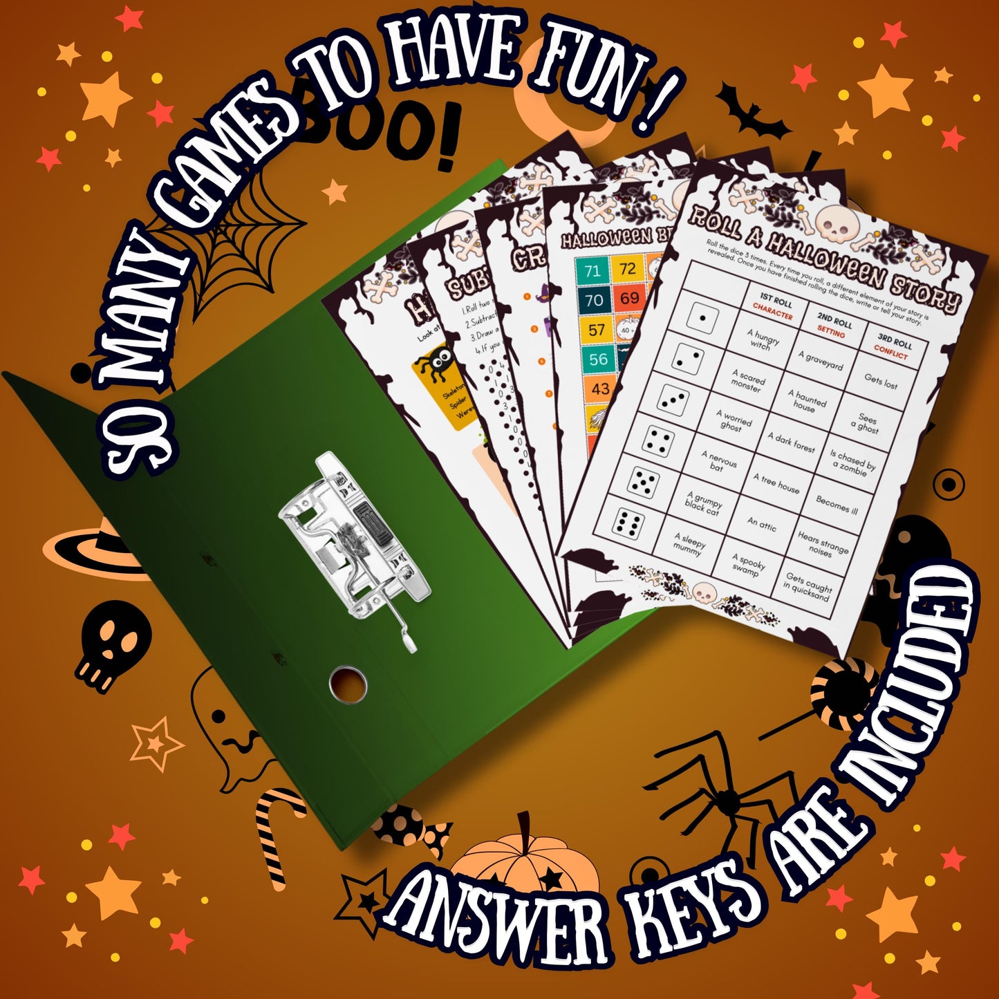 Halloween Printable Games For Kids Adults & Teens | 80+ Halloween Party Game Bundle 2025 |Spooky Games Pdf For All Ages | Digital Download