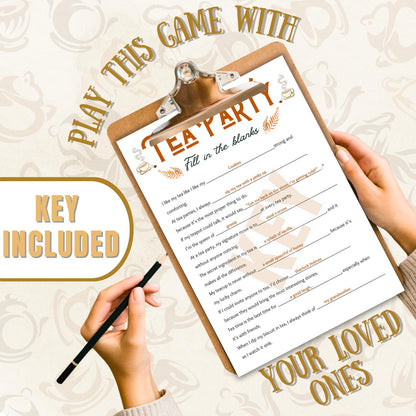 Tea Party Games Bundle | 40+ Fun Printable Activities for Bridal Shower, Baby Shower, Birthday, Mother's Day & Kids Party | Office Party Fun
