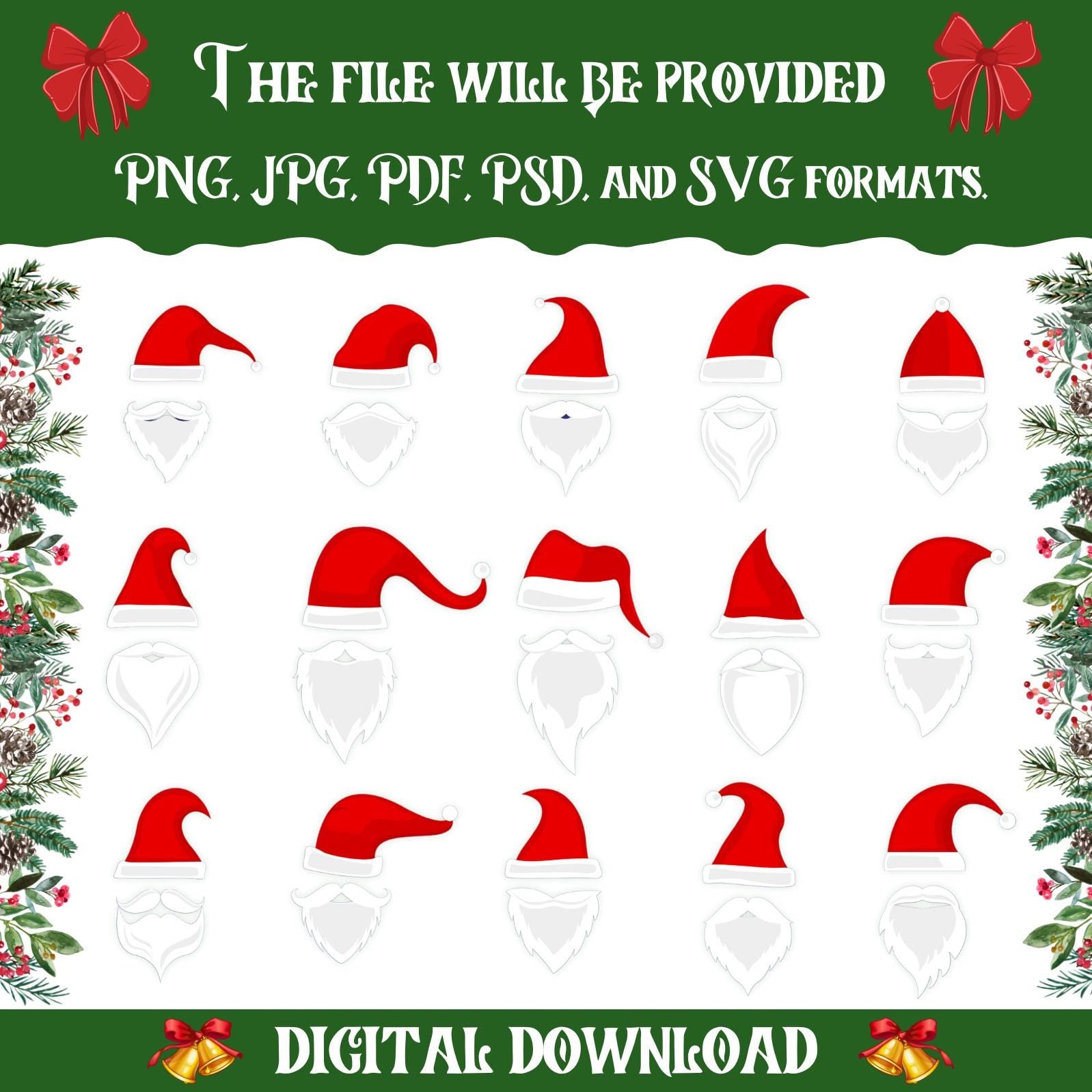 100+ Christmas Add Your Own Photo Face PNG Bundle | DIY Elf Yourself, Reindeer, Snowman & More | Xmas Craft for Kids And Holiday Decor