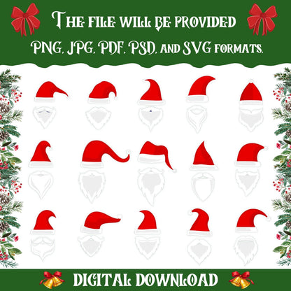 100+ Christmas Add Your Own Photo Face PNG Bundle | DIY Elf Yourself, Reindeer, Snowman & More | Xmas Craft for Kids And Holiday Decor