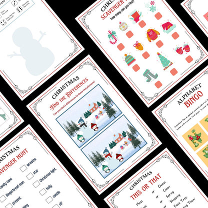 50+ Christmas Games Bundle, Christmas Party Games, School Christmas Game, Christmas Games Printable, Office Christmas, Family Christmas Game