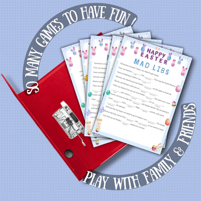 Easter Mad Libs Game | Fun Fill-in-the-Blanks Activity | Printable Easter Party Game for Kids & Adults | Family, Classroom And Church Game