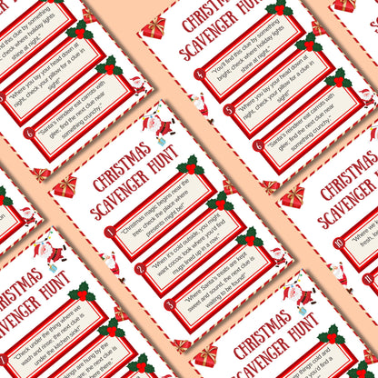Christmas Scavenger Hunt, Kids Christmas Printable Game, Holiday Scavenger Hunt, Christmas Activity For Kids & Adults, Indoor Scavenger Hunt