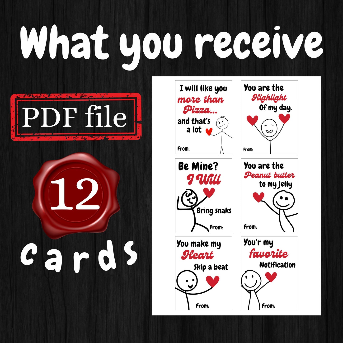 Funny Slang Valentine's Day Cards for Kids & Teens, Printable Classroom Val, Tween and School Valentine Cards, Hilarious Valentine Printable