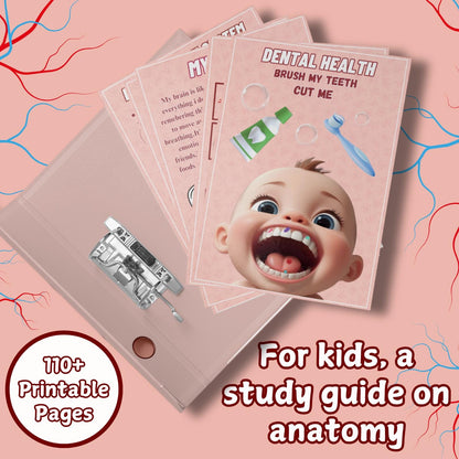 Human Anatomy Busy Book Printable | Preschool Worksheets & Toddler Activities | Homeschool Curriculum and Early Learning Anatomy Resources