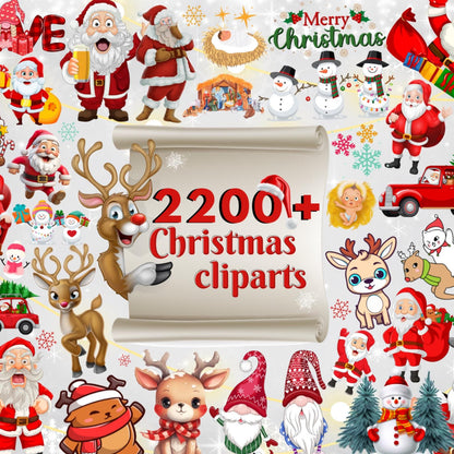 Christmas Mega Bundle PLR MRR | 250+ Games, 2200+ Clipart, Digital Paper, Ornaments, Tumbler Wraps | Printable Holiday Party Pack Set