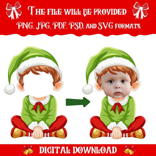 150+ Christmas Add Your Own Photo PNG Bundle, DIY Elf Yourself, Xmas Characters, Blank Faces, Perfect for Kids Craft & Bulletin Board Decor