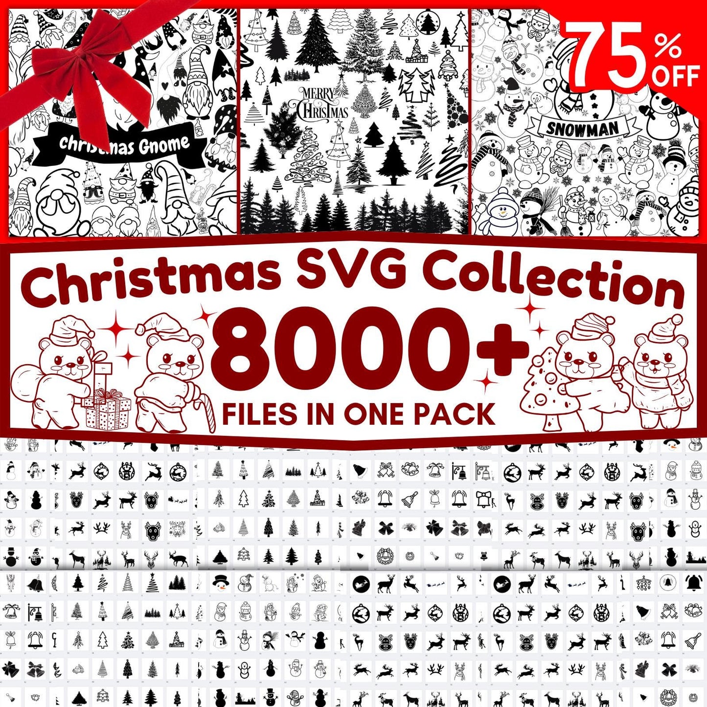 PLR MRR Christmas Mega Bundle 20000+ | Whole Shop License | SVGs, Clipart, Papers, Tumbler Wraps | Resell Digital Holiday Kit 2025 Edition