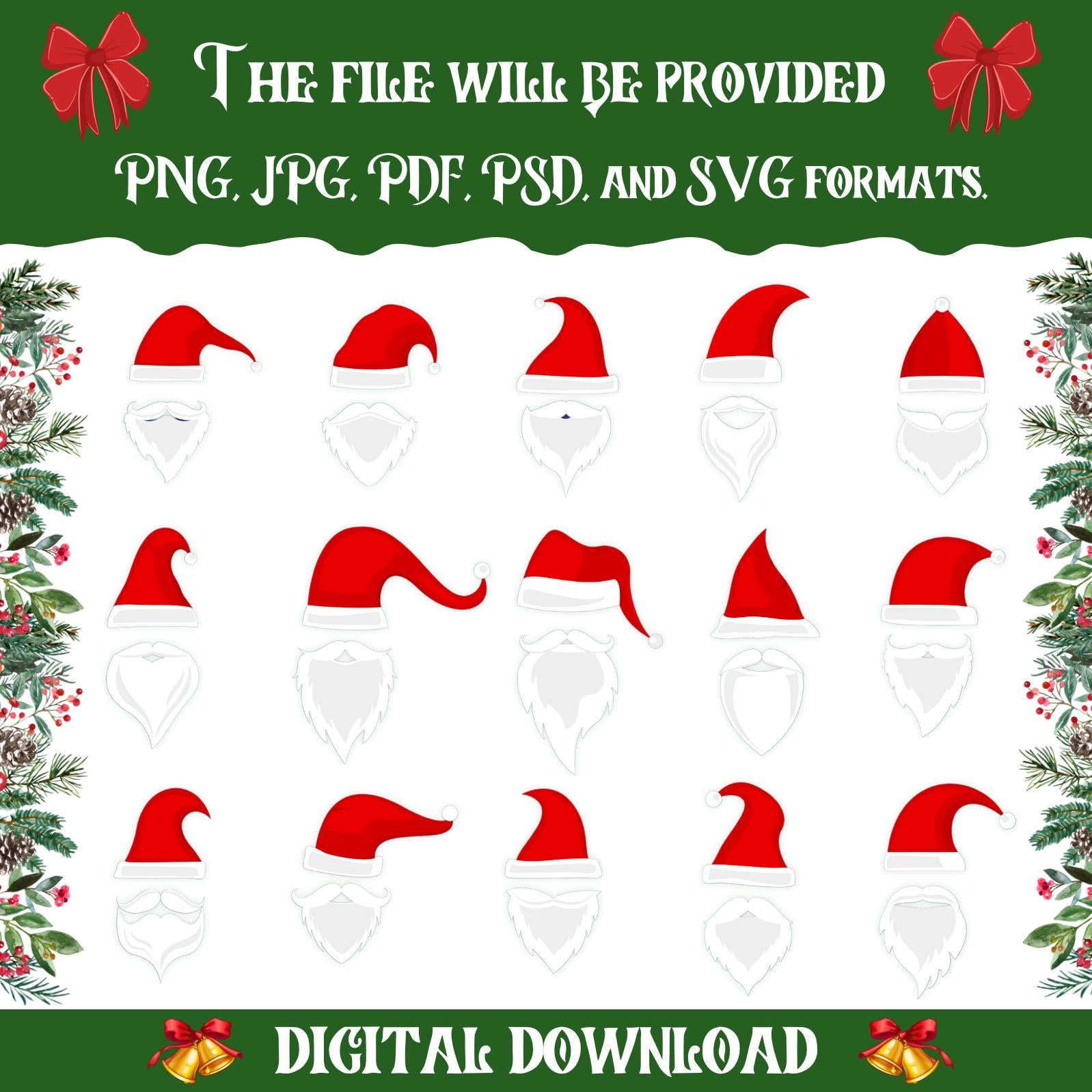 100+ Christmas Add Your Own Photo Elf Yourself PNG Bundle | DIY Elf Face Templates for Kids & Family Crafts | Fun Holiday Decor And Gifts