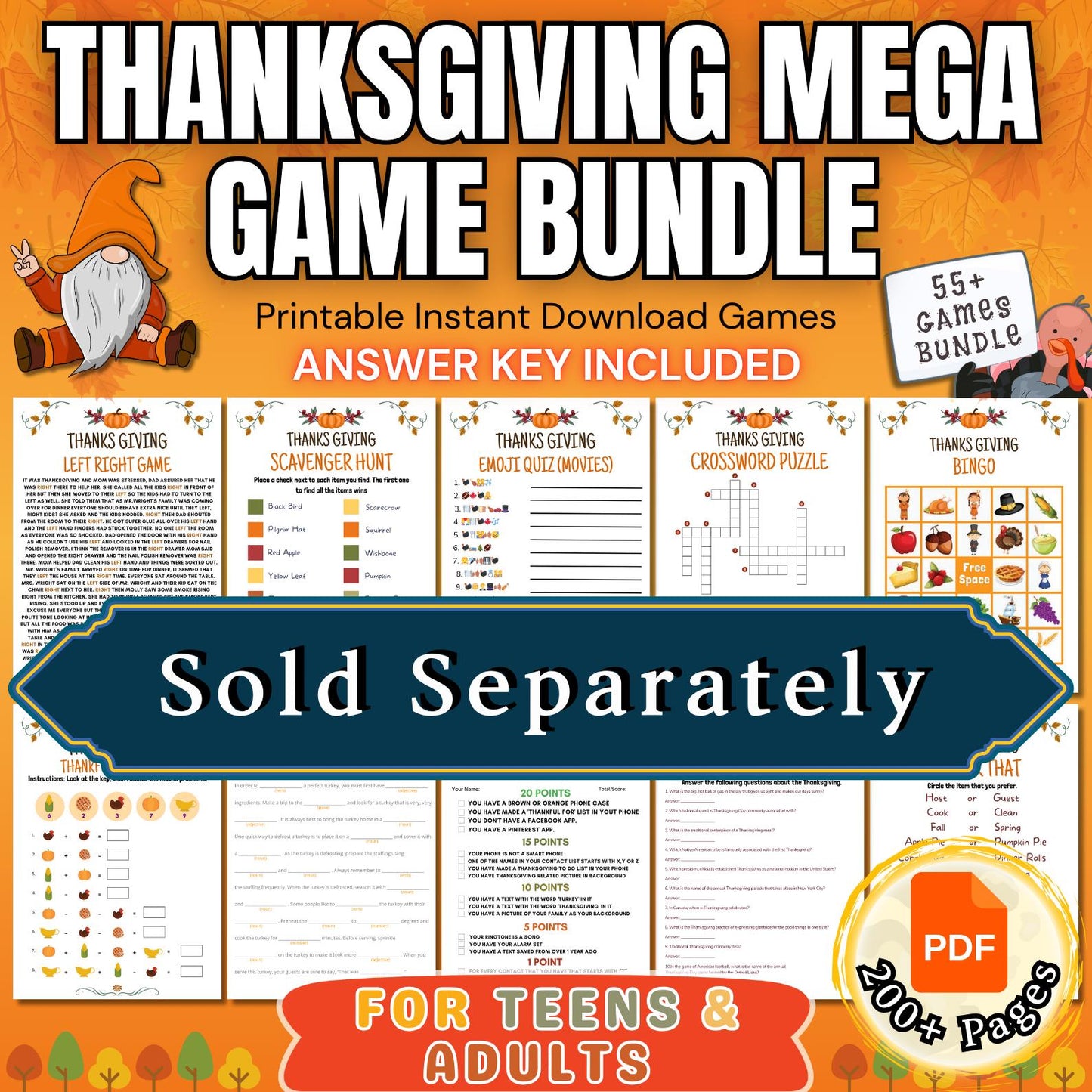 Thanksgiving Left Right Game, Thanksgiving Games, Friendsgiving Games, Thanksgiving Party Game, Pass The Present, Pass The Gift Game, Pdf