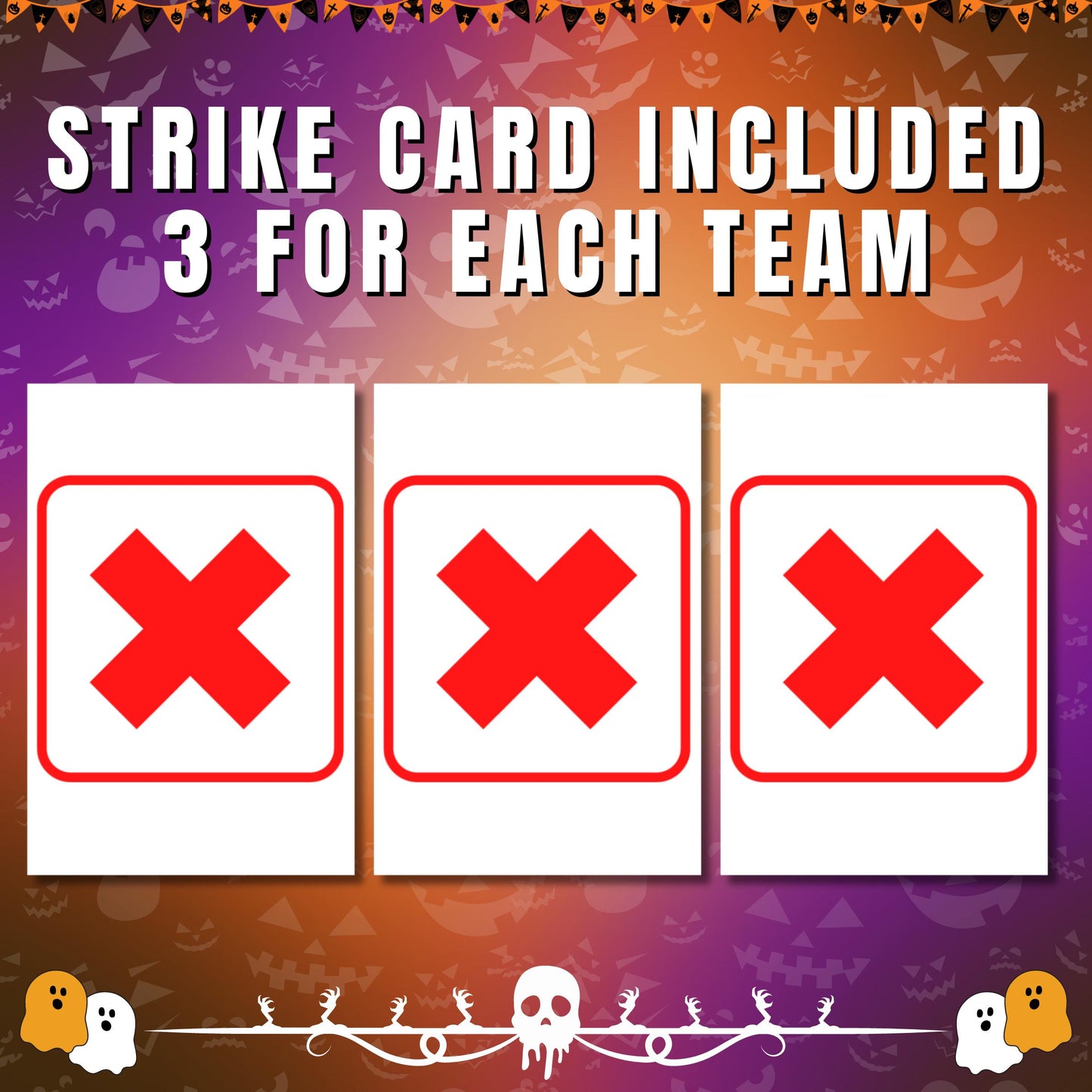 Halloween Family Feud, Printable Family Feud, Fun Feud Game, Group Game, Family Game Night, Party Activity, Friendly Feud for Kids & Adults