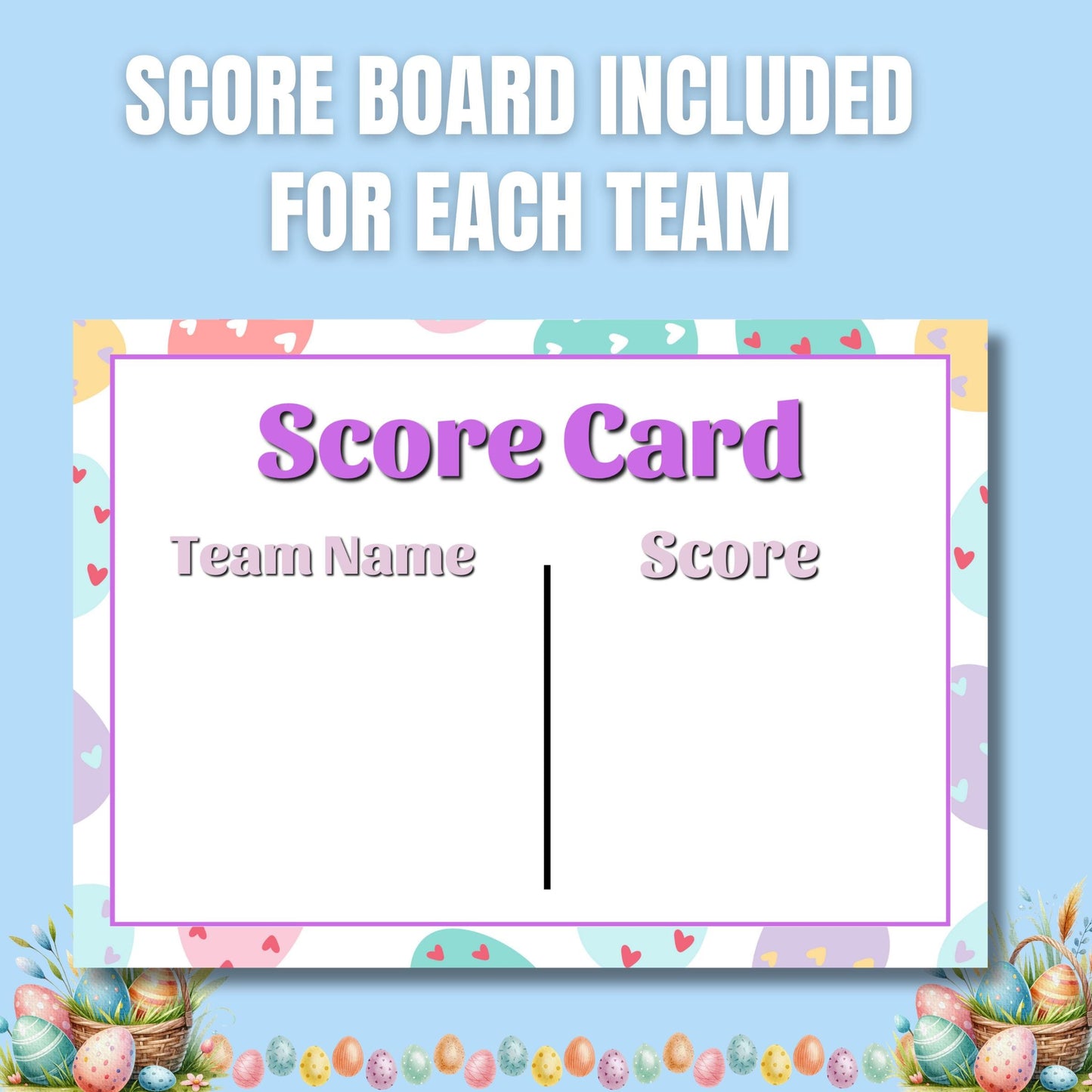 Easter Family Feud Game | Fun Easter Trivia for Kids & Adults | Printable Easter Party Game | Holiday Game Night | Easter Team Challenge