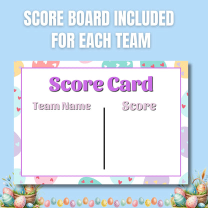 Easter Family Feud Game | Fun Easter Trivia for Kids & Adults | Printable Easter Party Game | Holiday Game Night | Easter Team Challenge