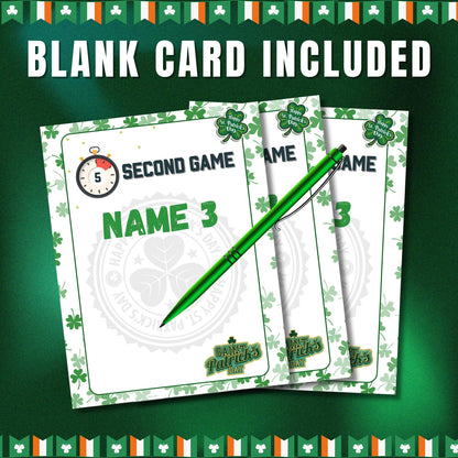 St. Patrick's Day 5 Second Challenge Game | 100+ Quick-Thinking Cards | Fun Party Game for Kids, Adults & Families, St. Paddy's Day Activity