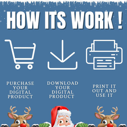 Christmas Treasure Hunt Clues, Christmas Scavenger Hunt Cards, Scavenger Hunt Riddle, Musical Riddle Christmas Clues Game For Kids & Adults