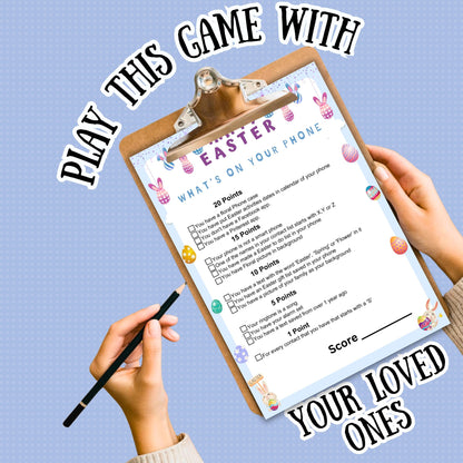 Easter What's On Your Phone Game | Fun Easter Party Game | Printable Easter Activity for Kids & Adults | Celebration Game | Instant Download