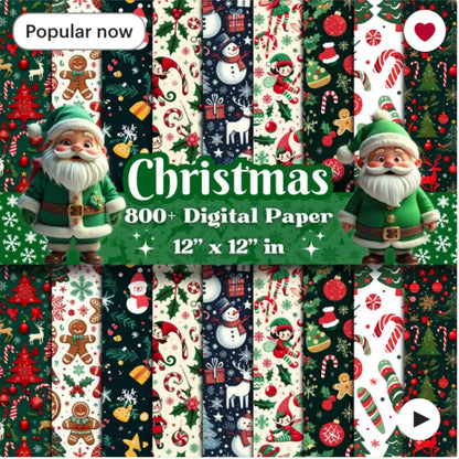 Christmas Mega Bundle PLR MRR | 250+ Games, 2200+ Clipart, Digital Paper, Ornaments, Tumbler Wraps | Printable Holiday Party Pack Set