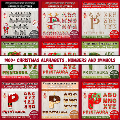 PLR MRR Christmas Mega Bundle 20000+ | Resell License Included | SVGs, Clipart, Papers, Wraps | Digital Holiday Kit for Only 17 Dollars