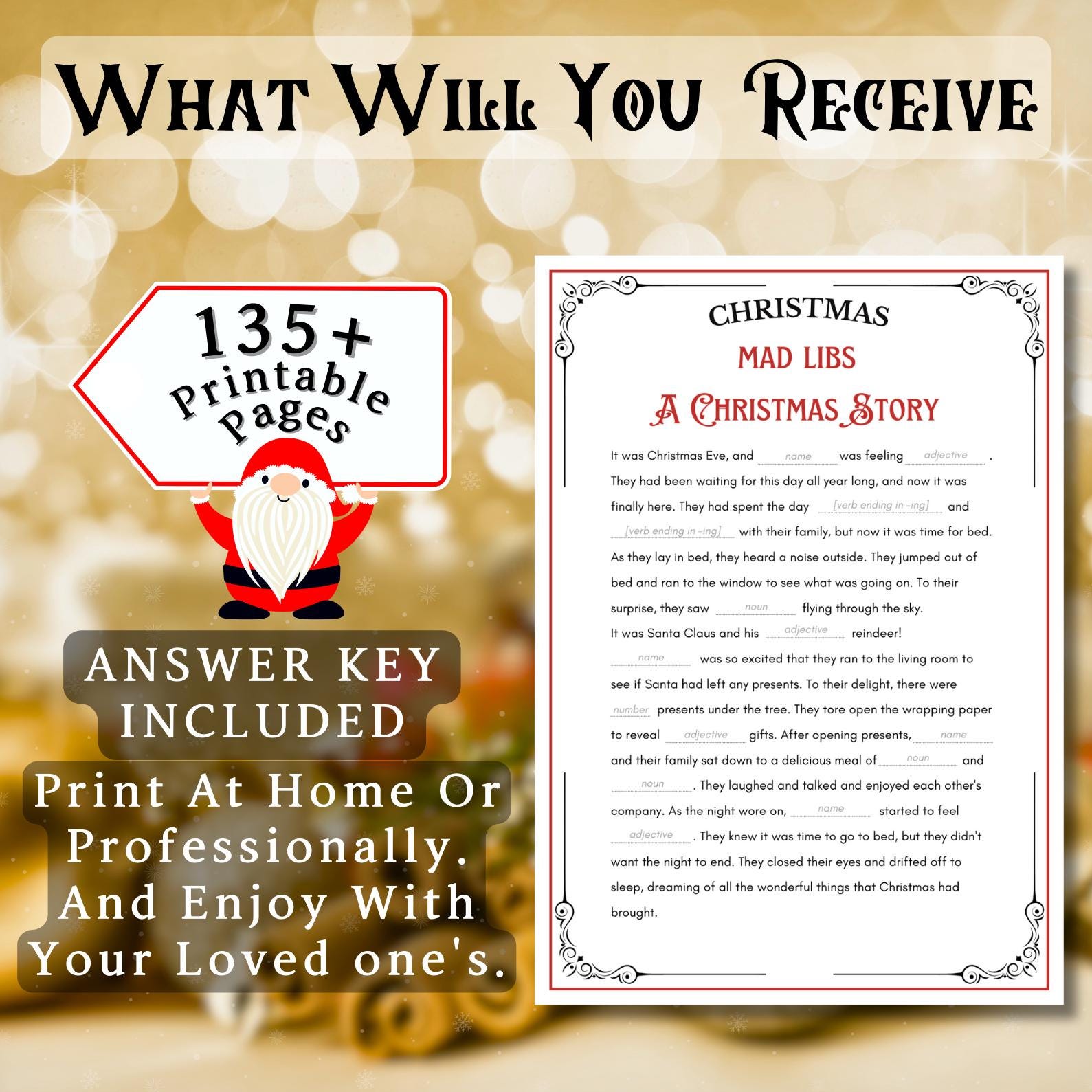 50+ Christmas Games Bundle, Christmas Party Games, School Christmas Game, Christmas Games Printable, Office Christmas, Family Christmas Game