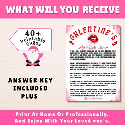 Galentines Day Games Printable Adult Galentine's Day Party Bundle Ladies Night Game Ideas Girls Night In Games Bundle Red Galentine Day