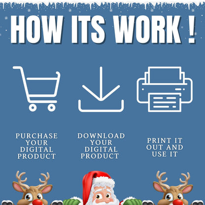 Christmas Friendly Feud, Printable Family Feud, Fun Feud Game, Family Group Game Night, Party Activity, Xmas Friendly Feud For Kids & Adults
