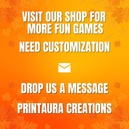 Thanksgiving Trivia Game, Thanksgiving Party Game, Fall Trivia Game For Family | Office, Friendsgiving Trivia Game For Kids & Adults, Pdf