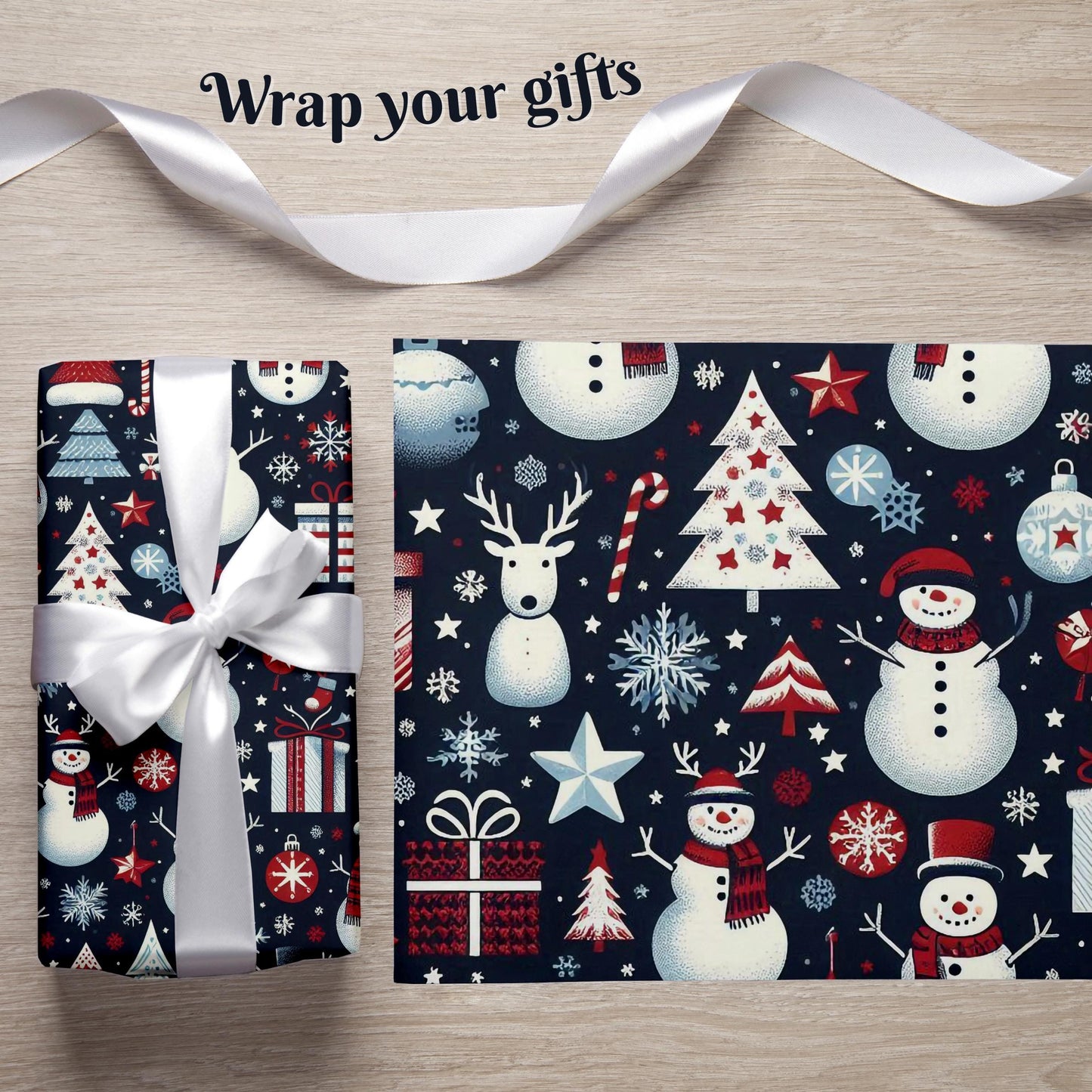 200+ Christmas Digital Paper - 12x12 Holiday Patterns, Santa, Snowman, Candy Canes, Ornaments, Scrapbooking, Crafts & Cards, Commercial Use