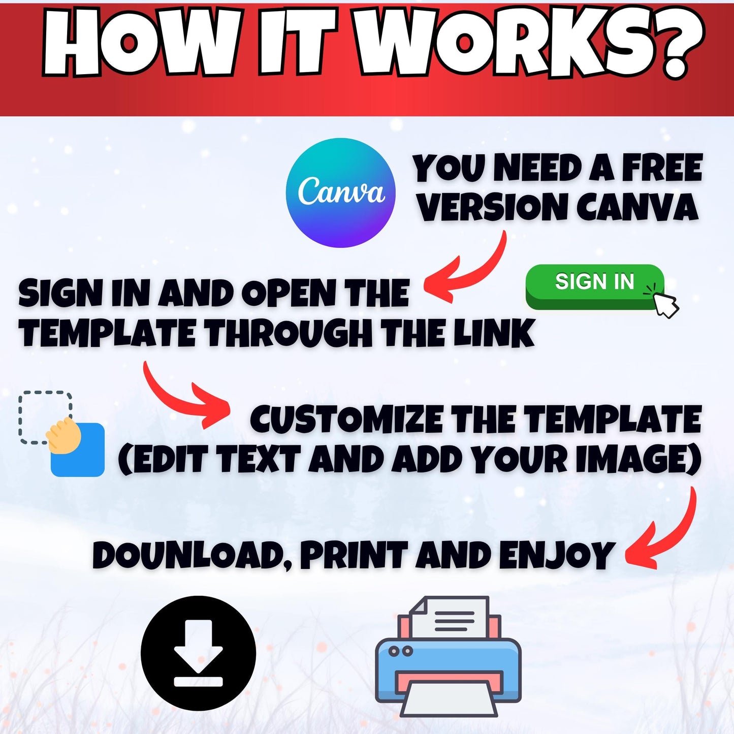 Printable Editable Canva Christmas Dollar Bill Template  Add Your Face or Photo to Holiday Money Instant Digital Download for Christmas gift