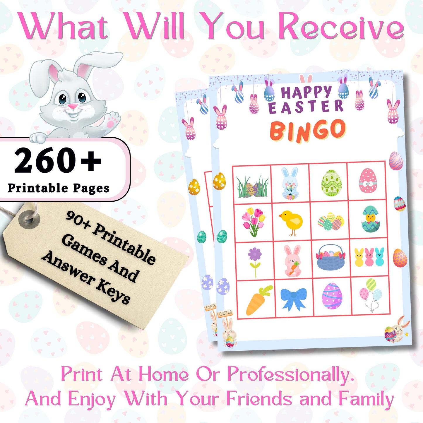 Easter MEGA Games Bundle | 260+ Printable Easter Party Games | Fun Family and Kids Activities | Easter Trivia, Scavenger Hunt, Bingo & More