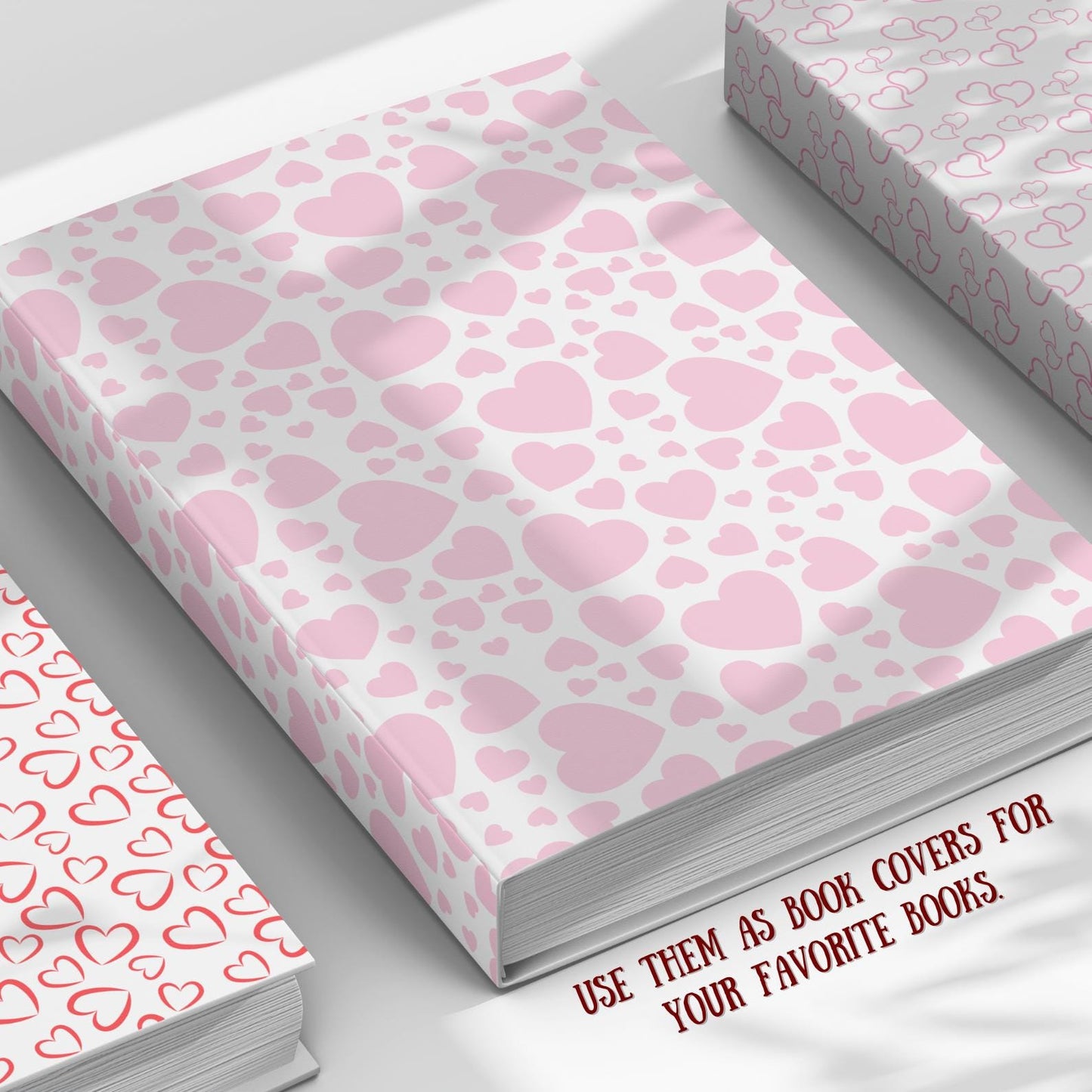Heart Digital Paper Mega Pack – 440+ Seamless 12x12 Valentine Backgrounds, Pink/Red Love Patterns for Scrapbooking, Invitations & Crafts