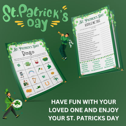 St. Patrick's Day 60+ Game MEGA BUNDLE, Fun St. Patrick's Day Party Games for Adults & Seniors, St. Paddy's Day Activities, St. Pat's Games