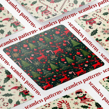 Christmas Digital Paper Mega Bundle 1700+ | PLR MRR License Included | Seamless Holiday Patterns for Crafts, Cards, Sublimation & More